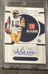 KURT WARNER 2021 Panini National Treasures Patch Auto 1/1 #MS-KW HOF Rams