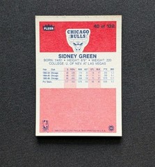 1986-87 Fleer #40 Sidney Green Bulls Set Break NM-MT