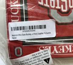 Ohio State Buckeyes Party Supplies Officially Licensed 16 Guest Set