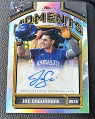 Topps Finest 2026 Jac Caglianone RC Finest Moments Auto KC Royals FMA-JCA