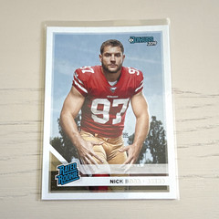 Panini 2019 Donruss Rated Rookie Nick Bosa San Francisco 49ers #318