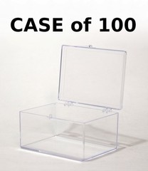 NEW Ultra Pro CASE OF 100 x Hinged 100-Count Card Storage Box sports magic 43005