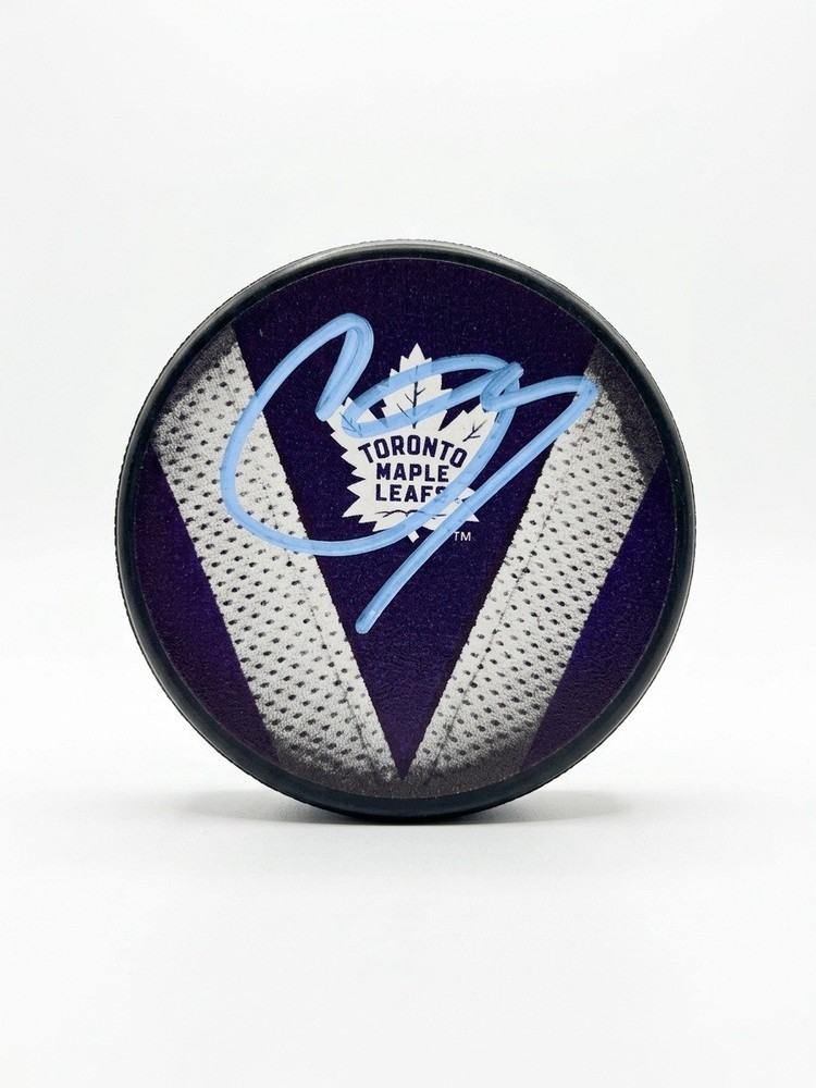 Gavin McKenna Signed Toronto Maple leafs Puck