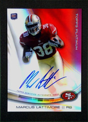 2013 Topps Platinum #A-ML Marcus Lattimore Rookie RC Refractor SP – SF 49ers