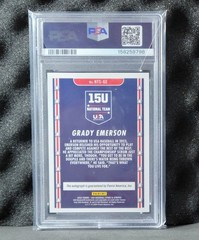 2024 Panini Stars Stripes USA Grady Emerson Auto | PSA 10 GEM | #2 Pick | POP 3