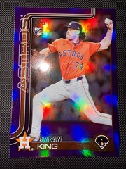 2025 Topps Update – Astros – Bryan King RC Purple Foil /250 – #US183