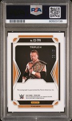 2022 Panini Prizm WWE – Champion Signatures Triple H #CS-TPH Blue Prizm /49 (AU)