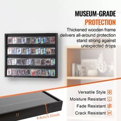 UV Protection 36 Graded Card Display Cabinet Sports Baseball Card Storage Case
