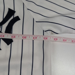 VTG Majestic New York Yankees Robinson Cano Jersey Youth XL White Pinstripe