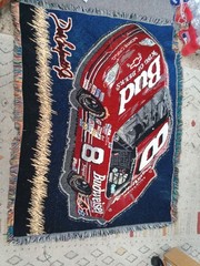 Vintage Northwest Nascar Dale Earnhardt Jr Budweiser Throw Blanket 56×42