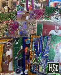 Football NFL – 100 Card Lot – Rookies, Parallels, Memorabilia, Autos, Numbered