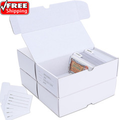 Trading-Card Storage Box, 4-Pack • 400 Count Corrugated Cardboard Storage Box wi