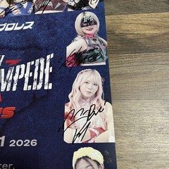 2026 TJPW Texas Dallas SIGNED Wrestling Poster Japan Pro Wrestling 16.5 X 23.5