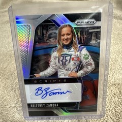 2025 Prizm NASCAR Brittney Zamora Scripts Autographed