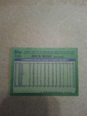 RICK WISE 1982 TOPPS #330 FREE SHIPPING