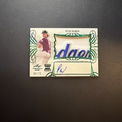 2021 Leaf Trinity Patch Greem 69/75 Peter Heubeck #PA-PH1 Patch Auto