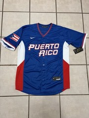 Puerto Rico World Baseball Classic WBC 2026 Blue Stitched Jersey