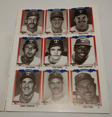 QTY 20 – Series #7 Keebler-Super1 Foods TEXAS RANGERS All-Time Card Series 1993