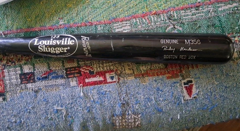 Rickey Henderson Boston Red Sox 2002 Game Used Louisville Slugger Bat PSA/DNA