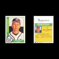 Jimmy Kremers #286 1990 CMC Minor League Richmond Braves Baseball Card MLB NM