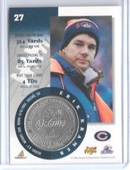 1998 PINNACLE MINT ERIK KRAMER SILVER ~ NICKEL COIN & DIE-CUT CARD #27