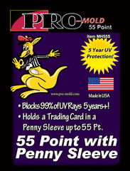 25 Pro-Mold 55PT Mag Card Holders w Penny Sleeves MH55S – Free Shipping Always!