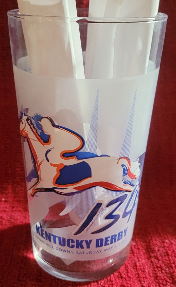 2008 134th Kentucky Derby frosted mojito glass