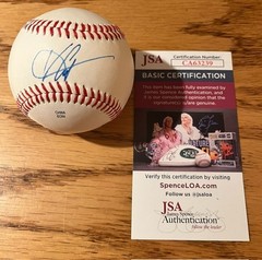 VINCE CARTER Autographed Signed Rawlings FSL Baseball JSA COA/HOLO