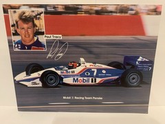 1992 PAUL TRACY MOBIL 1 RACING TEAM PENSKE #7 CHEVY INDY CAR POSTCARD