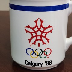 1988 Maxwell House Coffee 10 Oz Mug USA Calgary Olympics Team Sponsor