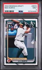 2024 Bowman Draft – Nick Kurtz 1st Bowman (RC) #BD-56 Athletics PSA 9🔥