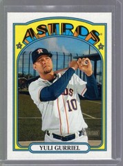 2021 Topps Heritage Error Wrong Back #69 Yuli Gurriel/Archie Bradley Back