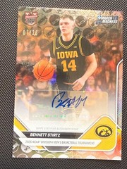 BENNETT STIRTZ 2025/26 BOWMAN U NOW MARCH MADNESS NCAA LOGO HOLO FOIL AUTO#/26