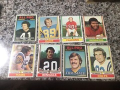 U-Pick 1974 Topps football common/stars #1-265 SINGLES – YOU PICK ANY CARD(S)