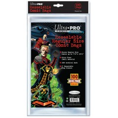 Comic Bags – Regular Size – Resealable (100 per pack)