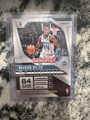 2024-25 Panini Prizm Monopoly – Brandon Miller #15 Free Parking Prizm Parallel