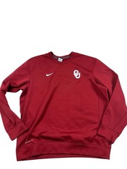 Red Crimson Nike Therma-Fit OU Oklahoma Sooners Sweatshirt Men’s XL