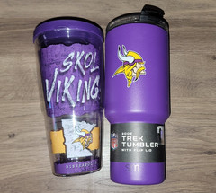 Minnesota Vikings 30oz & 20oz Tumblers Set, BRAND NEW FREE SHIP