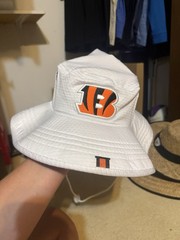 New Era NFL Cincinnati Bengals Bucket Hat White One Size Fits Most