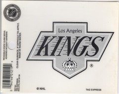 Vintage Los Angeles Kings Reusable Static Window Cling Decal 3-3/4 x 3-1/2 inch