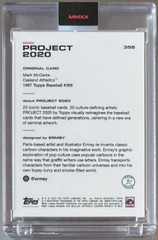 TOPPS PROJECT 2020 #358 MARK McGWIRE by ERMSY 1987 ATHLETICS ** FREE SHIPPING