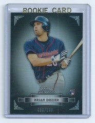 Brian Dozier 2012 Bowman Sterling Refractor Rookie Card #3 Serialnumbered 90/199