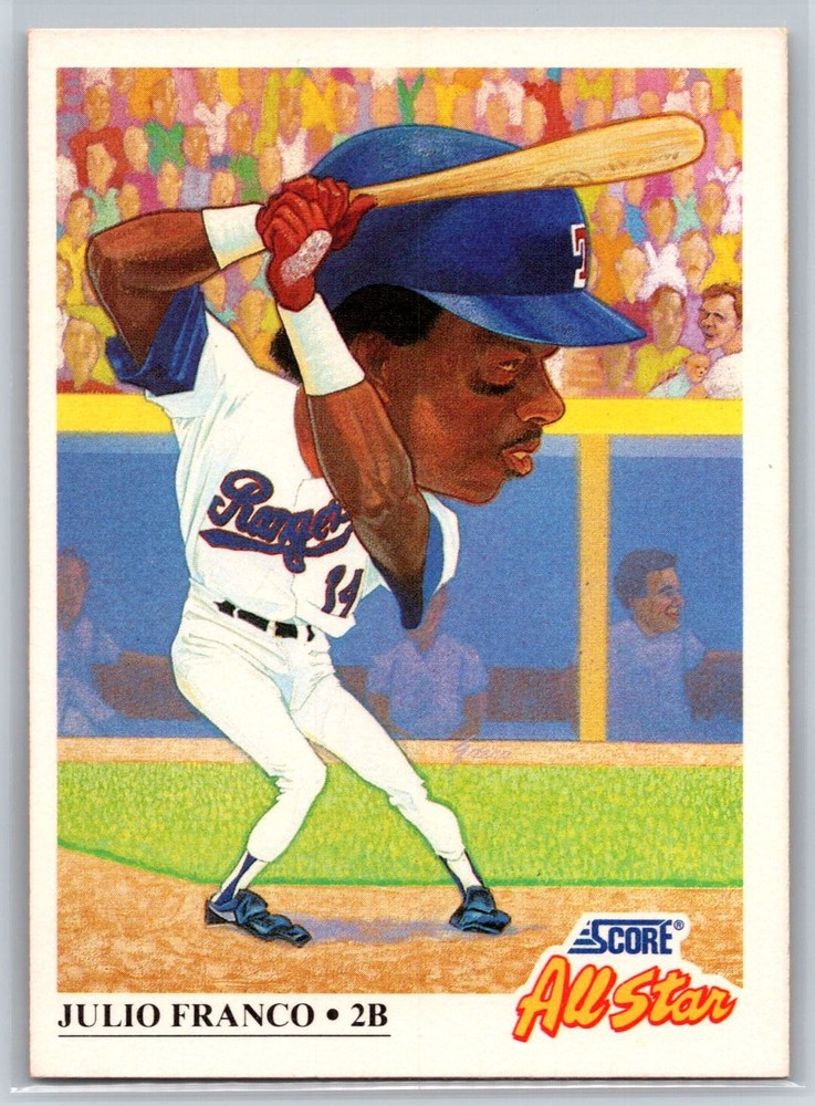 1991 Score Julio Franco All Star Texas Rangers #392