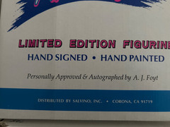 AJ Foyt The Legend Figure Autographed Salvino edition of 1,500 NEW IN BOX 50%off