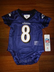 Lamar Jackson #8 Baltimore Ravens NFL Newborn/Infant Romper Jersey 0-18 Months