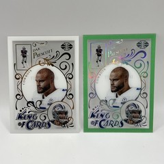 2021 Panini Illusions King of Cards Dak Prescott #KC-10 White And Green
