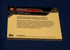 LAMINE YAMAL/LIONEL MESSI 2025 TOPPS NOW THE LEGACY LIVES ON #002