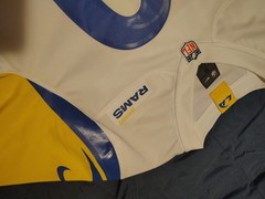 Nike Los Angeles Rams Cooper Kupp #10 Men’s Jersey White/Yellow/Blue Size S