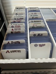 30 Custom MLB Logo & Team Labels For Tall BCW Card Dividers. LABELS ONLY!