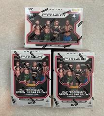 2022 Panini PRIZM UFC EXCLUSIVE Factory Sealed Blaster Box (x3) Green PULSAR Rc